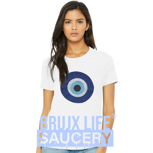 evil eye puff -relaxed jersey tee